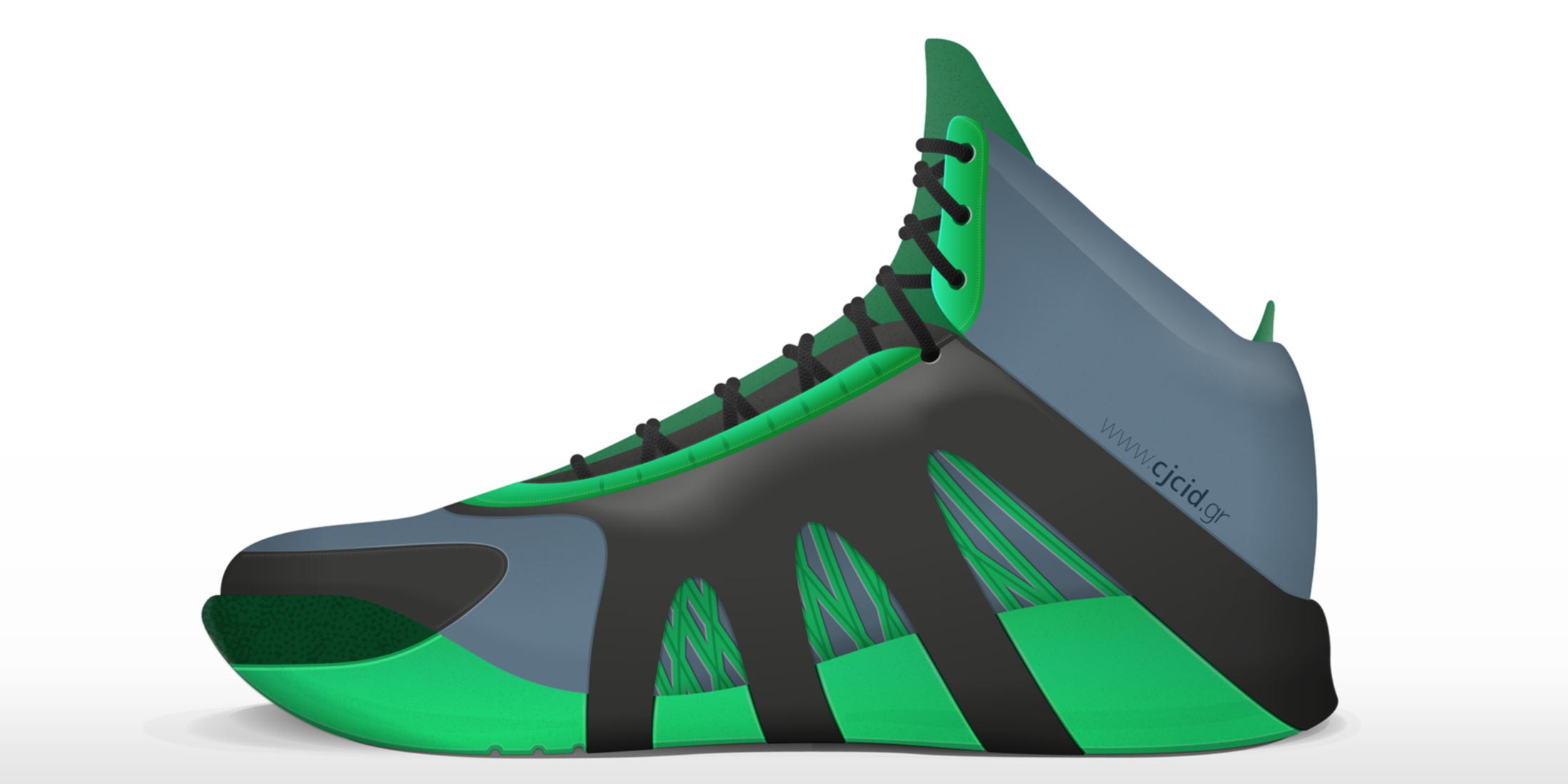 Illustration for the basketball shoe “CJ HipFit”